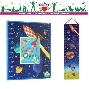 eeBoo's Space themed Keepsake Growth Chart